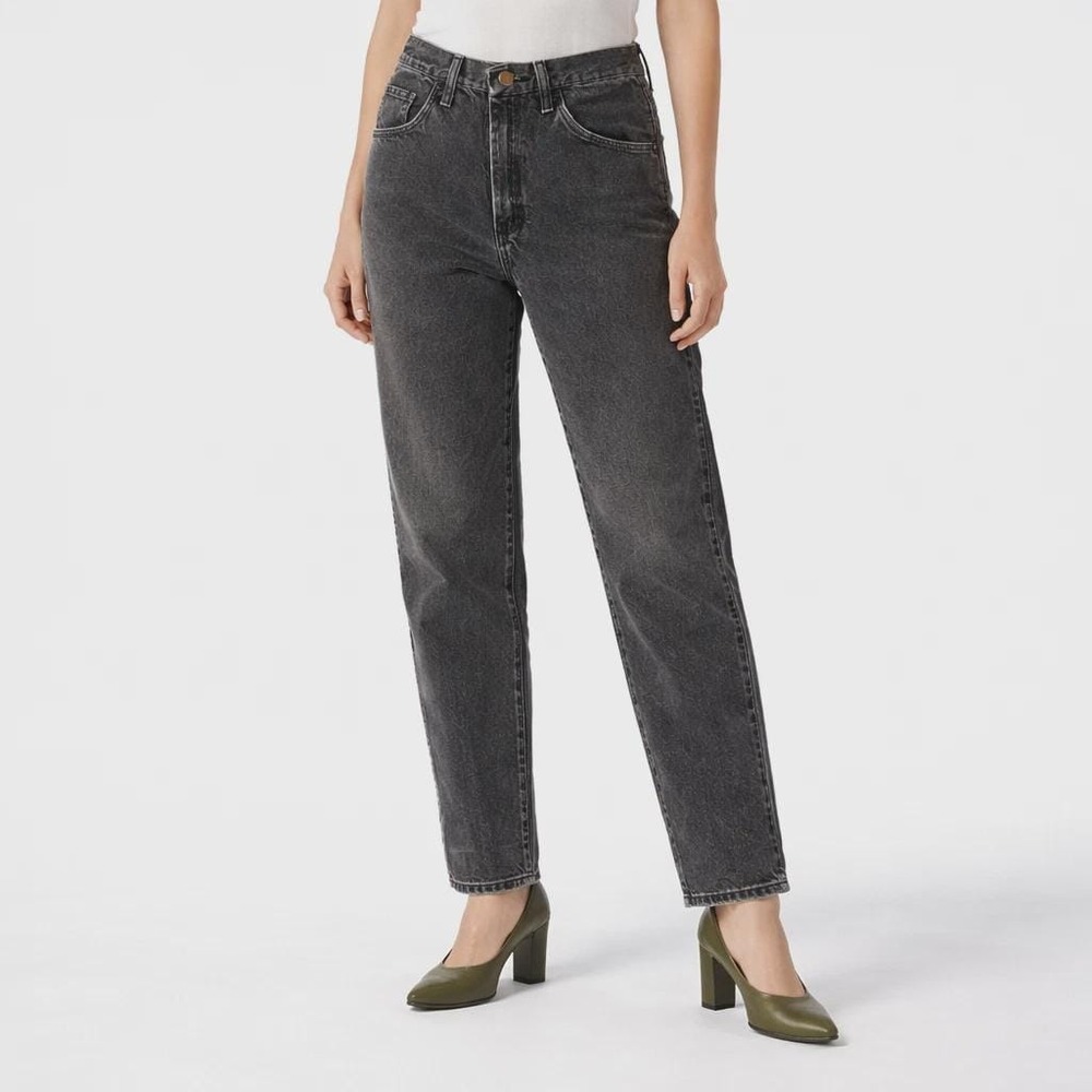 90s Vintage Charcoal Wash Straight Leg Rustler Jeans Womens 4 Small Faded Black